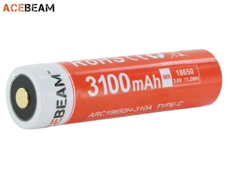 Аккумулятор Acebeam 18650 3,7 В 3100 mAh (+USB порт зарядки)