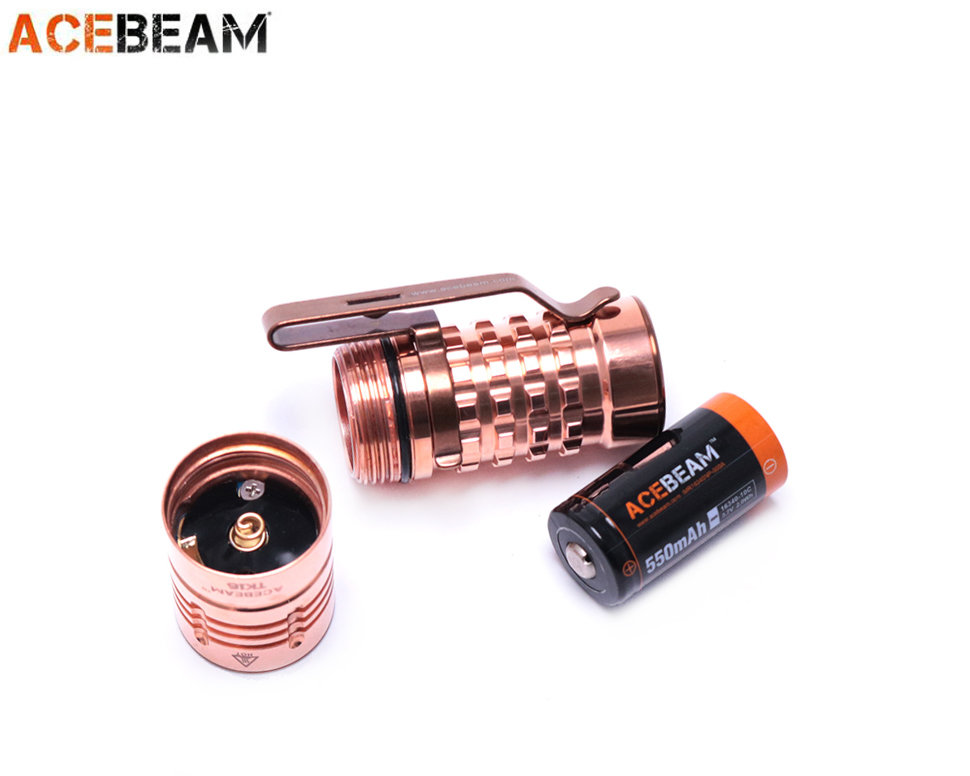 Acebeam TK16 Copper Exclusive Luminus High CRI LED 1250 lumens 118 Meters